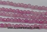 CCN1316 15.5 inches 3mm faceted round candy jade beads wholesale