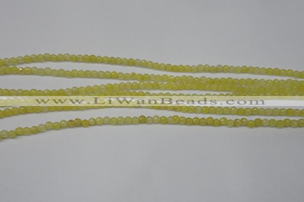 CCN1321 15.5 inches 4mm faceted round candy jade beads wholesale