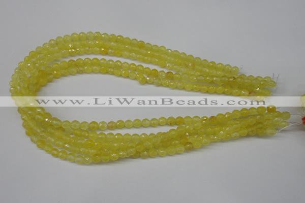 CCN1325 15.5 inches 6mm faceted round candy jade beads wholesale