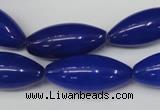 CCN133 15.5 inches 10*25mm rice candy jade beads wholesale