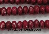 CCN1354 15.5 inches 6*10mm faceted rondelle candy jade beads