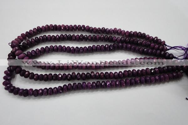 CCN1373 15.5 inches 5*8mm faceted rondelle candy jade beads