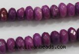 CCN1374 15.5 inches 6*10mm faceted rondelle candy jade beads