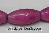 CCN138 15.5 inches 15*30mm rice candy jade beads wholesale