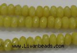 CCN1393 15.5 inches 5*8mm faceted rondelle candy jade beads