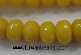 CCN1396 15.5 inches 10*14mm faceted rondelle candy jade beads