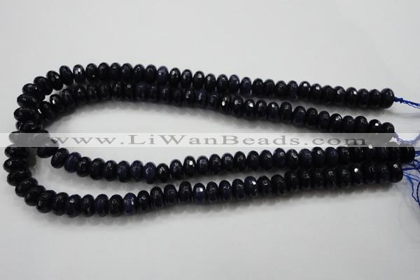 CCN1434 15.5 inches 6*10mm faceted rondelle candy jade beads