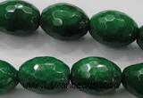 CCN1486 15.5 inches 15*20mm faceted rice candy jade beads wholesale