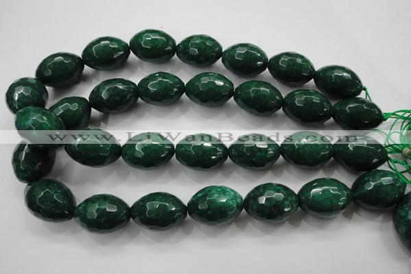 CCN1487 15.5 inches 18*25mm faceted rice candy jade beads wholesale