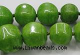 CCN1533 15.5 inches 8*8mm - 20*20mm pumpkin candy jade beads