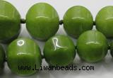 CCN1534 15.5 inches 8*8mm - 20*20mm pumpkin candy jade beads