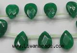 CCN1584 15.5 inches 10*14mm briolette candy jade beads wholesale