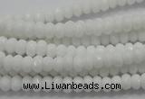 CCN1592 15.5 inches 4*6mm faceted rondelle candy jade beads