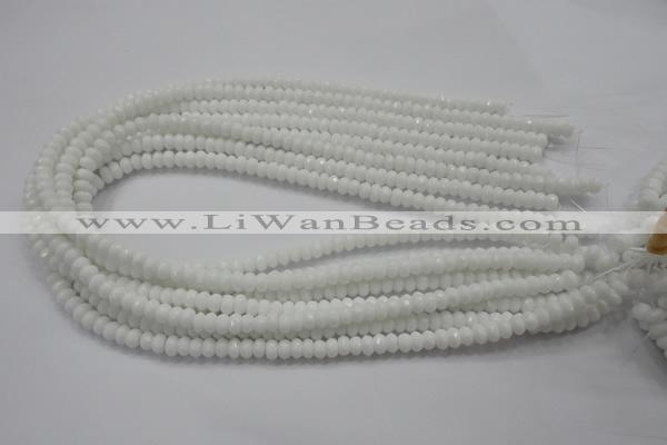 CCN1592 15.5 inches 4*6mm faceted rondelle candy jade beads