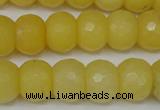 CCN161 15.5 inches 12*16mm faceted rondelle candy jade beads