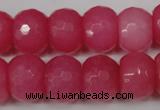 CCN164 15.5 inches 12*16mm faceted rondelle candy jade beads