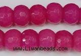 CCN165 15.5 inches 12*16mm faceted rondelle candy jade beads