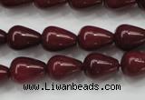 CCN1672 15.5 inches 10*14mm teardrop candy jade beads wholesale