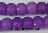 CCN168 15.5 inches 12*16mm faceted rondelle candy jade beads