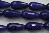 CCN1692 15.5 inches 10*20mm faceted teardrop candy jade beads wholesale