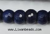 CCN174 15.5 inches 12*16mm faceted rondelle candy jade beads