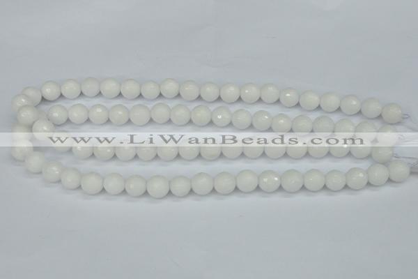 CCN1803 15 inches 10mm faceted round candy jade beads wholesale