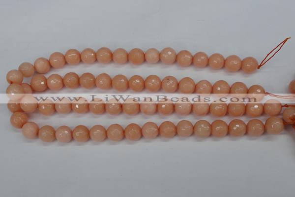 CCN1814 15 inches 12mm faceted round candy jade beads wholesale