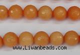 CCN1823 15 inches 10mm faceted round candy jade beads wholesale