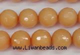 CCN1824 15 inches 12mm faceted round candy jade beads wholesale