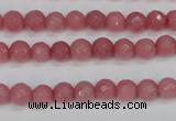 CCN1831 15 inches 6mm faceted round candy jade beads wholesale