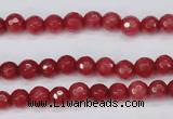 CCN1840 15 inches 4mm faceted round candy jade beads wholesale