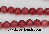 CCN1842 15 inches 8mm faceted round candy jade beads wholesale