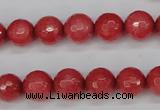 CCN1843 15 inches 10mm faceted round candy jade beads wholesale