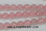 CCN1851 15 inches 6mm faceted round candy jade beads wholesale