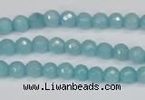 CCN1860 15 inches 4mm faceted round candy jade beads wholesale