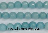 CCN1862 15 inches 8mm faceted round candy jade beads wholesale