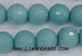 CCN1865 15 inches 14mm faceted round candy jade beads wholesale