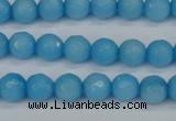 CCN1872 15 inches 8mm faceted round candy jade beads wholesale