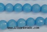 CCN1873 15 inches 10mm faceted round candy jade beads wholesale