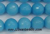 CCN1875 15 inches 14mm faceted round candy jade beads wholesale