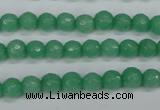 CCN1881 15 inches 6mm faceted round candy jade beads wholesale