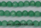 CCN1882 15 inches 8mm faceted round candy jade beads wholesale