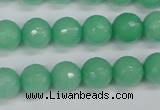 CCN1883 15 inches 10mm faceted round candy jade beads wholesale