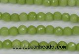 CCN1900 15 inches 4mm faceted round candy jade beads wholesale