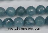 CCN1914 15 inches 12mm faceted round candy jade beads wholesale