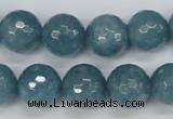 CCN1915 15 inches 14mm faceted round candy jade beads wholesale