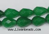 CCN194 15.5 inches 10*14mm faceted teardrop candy jade beads