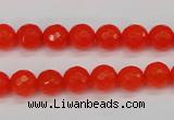 CCN1952 15 inches 8mm faceted round candy jade beads wholesale