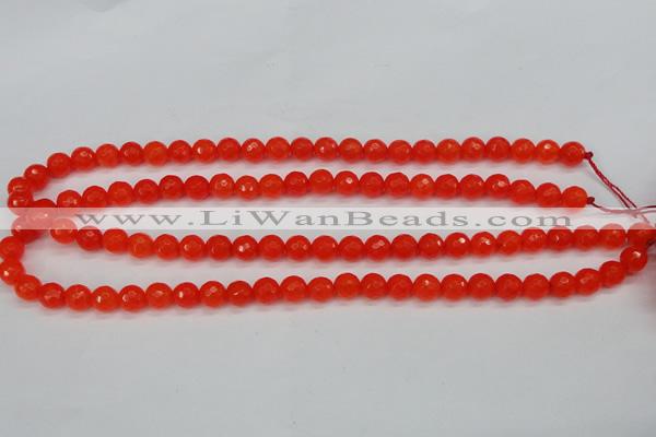 CCN1952 15 inches 8mm faceted round candy jade beads wholesale