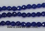 CCN1960 15 inches 4mm faceted round candy jade beads wholesale